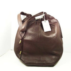 LUCKY BRAND Alva Chololate Leather Hobo Bag